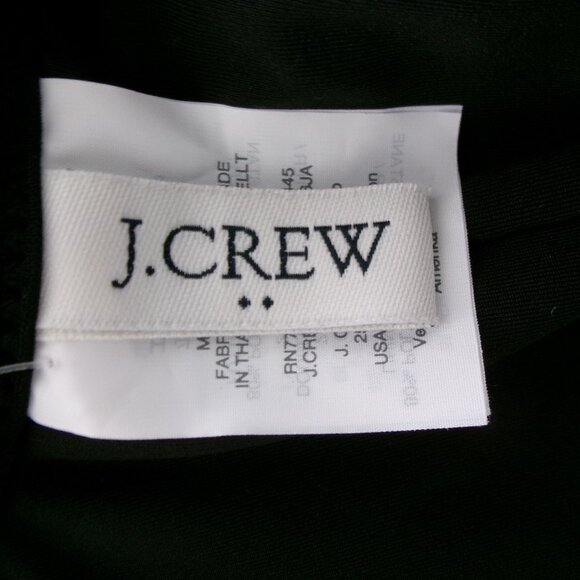 New J. Crew Black Ruffle Neckline Swimsuit Scooped Back L Large New with Tag - Picture 6 of 9